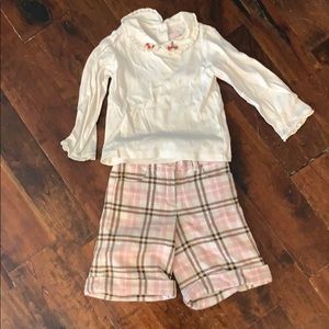 Janie and Jack, 2T shirt and short pants
